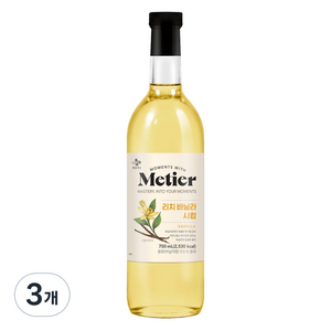 메티에 리치 바닐라 시럽, 750ml, 3개