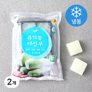 우리땅 유기농 인증 다진무 (냉동), 100g, 2개