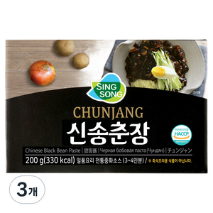 신송 춘장, 200g, 3개