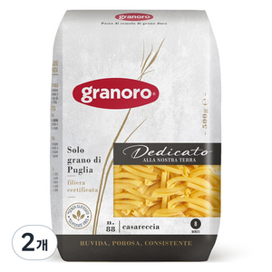 그라노로 데디카토 카사레치아 파스타면, 500g, 2개
