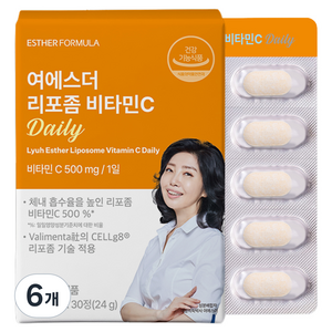 에스더포뮬러 여에스더 리포좀 비타민C Daily 24g, 30정, 6개