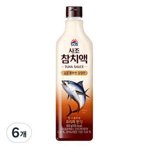 사조 참치액, 900g, 6개