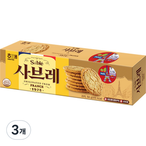 해태제과 사브레 과자, 84g, 3개