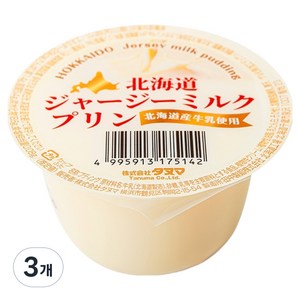 홋카이도 저지 밀크 푸딩, 110g, 3개