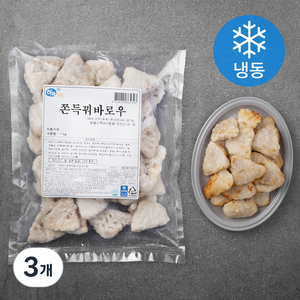 하늘푸드 쫀득 꿔바로우 (냉동), 1kg, 3개