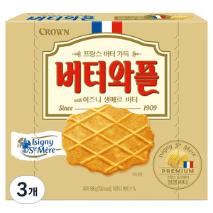 버터와플 이즈니, 158g, 3개
