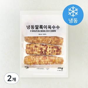 알록이 옥수수 (냉동), 1kg, 2개