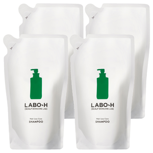 라보에이치 탈모증상완화 약산성 두피강화 비건 샴푸 리필팩, 400ml, 4개