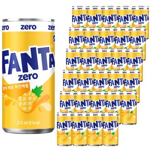 환타 제로 파인애플 탄산음료, 215ml, 30개