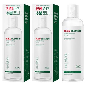 닥터지 레드 블레미쉬 클리어 수딩 토너, 300ml, 2개