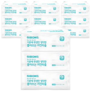 기본에 위생만 생각한 뽑아쓰는 키친타올, 130매, 12개