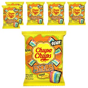 츄파춥스 사워 바이츠 젤리 10개입, 242g, 6개