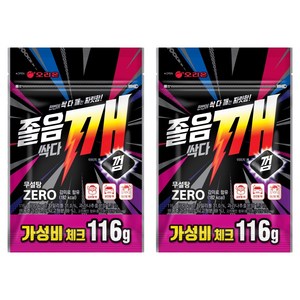 오리온 졸음싹다깨껌 리필, 116g, 2개