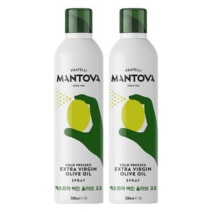 만토바 엑스트라 버진 올리브오일 스프레이, 330ml, 2개