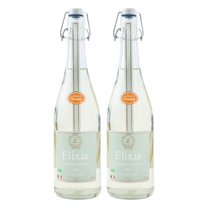 엘릭시아 유기농 레몬에이드 탄산음료 오렌지 블로섬, 750ml, 2개