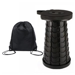 존글로벌 접이식 폴딩의자 + 백팩, 시크블랙, 1개