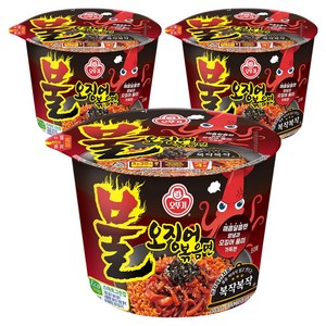 오뚜기 불오징어 볶음면 용기 110g, 3개