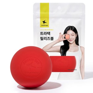 트라택 릴리즈볼 기본형 원형 마사지볼, 레드, 1개