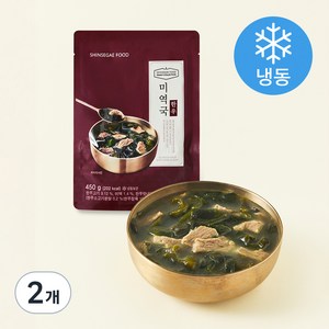 신세계푸드 마스터컬렉션 한우 미역국 (냉동), 450g, 2개