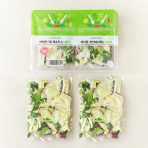 아삭한 그린 채소믹스 더플팩, 300g, 2개