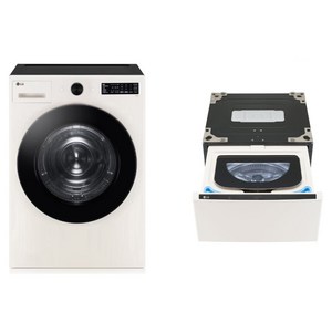 LG전자 트롬 오브제컬렉션 미니워시 + 건조기 RG19ENX 4kg + 19kg 방문설치