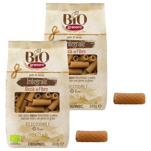 그라노로 유기농 통밀 엘리코이달리, 500g, 2개