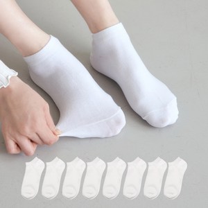 싹스윕 여성용 프리미엄 스니커즈 발목 양말 8켤레 세트