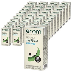 이롬 황성주 박사의 국산콩 두유 검은콩 고칼슘, 190ml, 40개