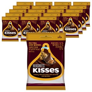 키세스 크리미 밀크아몬드 초콜릿, 52g, 20개