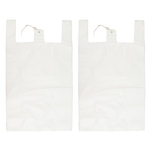베로나 손잡이 마트봉투 유백 100p, 20L, 2개