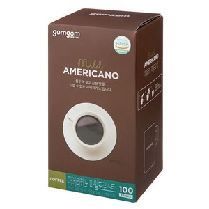 곰곰 아메리카노 마일드로스트, 1g, 100개입, 1개