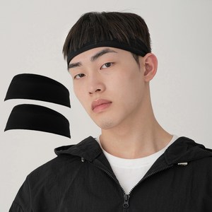 탐사 스포츠 냉감 퀵드라이 베이직 헤어밴드 2pcs