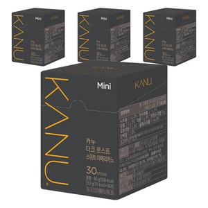 카누 다크 로스트 스위트 아메리카노 미니 커피믹스, 3g, 30개입, 4개