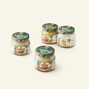cle 중기 7~8개월 한우귀리죽 150g + 한우병아리콩죽 150g + 한우펌킨죽 150g + 아기백숙 150g 세트 / 75535198, 600g, 1세트