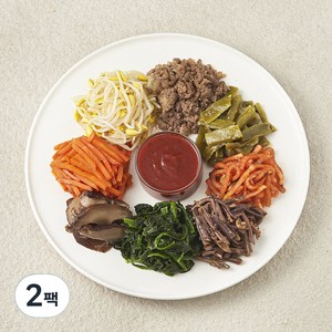 남도애꽃 풍성한 비빔밥세트, 350g, 2팩