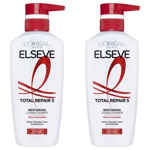 로레알파리 엘세브 토탈 리페어 5 컨디셔너 멜론 프루티 플로럴 퍼퓸, 375ml, 2개