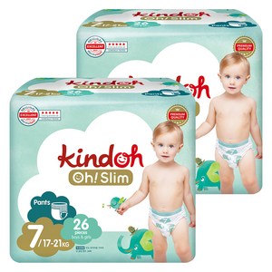 킨도 프리미엄 오슬림 팬티형 기저귀 아동용, 7단계, 52매