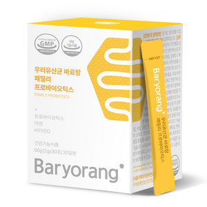 바료랑 우리 유산균 패밀리 프로바이오틱스, 60g, 1개