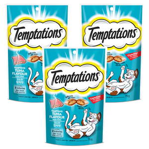 템테이션 고양이 스낵, 고소한 참치맛, 75g, 3개