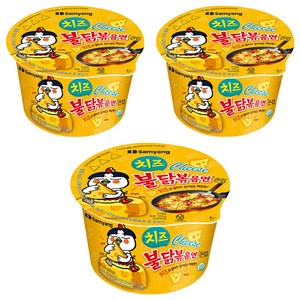 삼양 치즈불닭볶음면 큰컵 105g, 3개