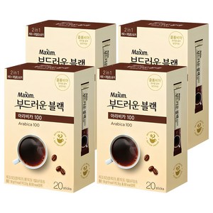 맥심 부드러운 블랙 아라비카100 원두커피믹스