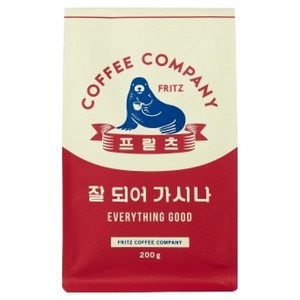 프릳츠 잘 되어 가시나 원두, 홀빈(분쇄안함), 200g, 1개