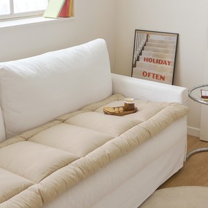 쁘리엘르 블룸 통세탁 사계절 토퍼 돌 쇼파패드