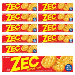 롯데웰푸드 제크, 100g, 10개