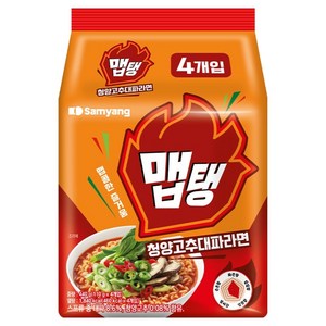 맵탱 청양고추대파라면 110g, 4개