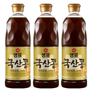 샘표 국산콩 양조간장, 860ml, 3개
