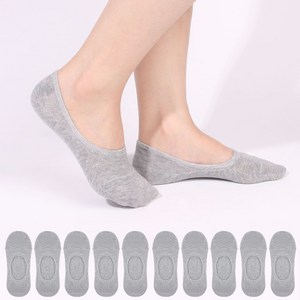 두발로 여성용 안벗겨짐 자물쇠 페이크삭스 10켤레