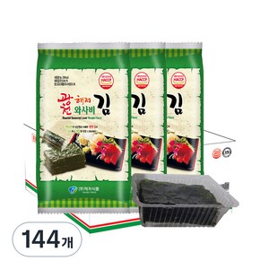 광천해저김 와사비 김, 4g, 144개