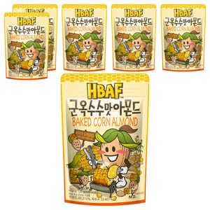 바프 군옥수수맛 아몬드, 120g, 6개