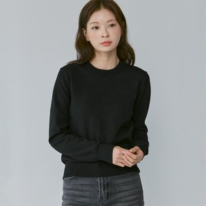 210에디트 남녀공용 라운드넥 말랑 니트 ZZ4SW070